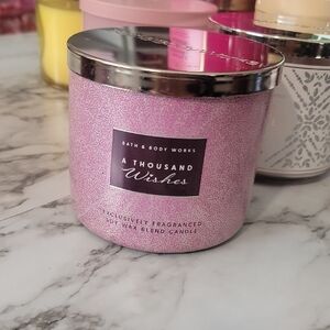 Bath & Body Works A Thousand Wishes Pink Candle